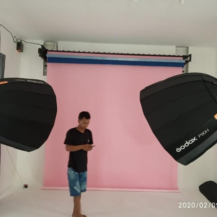 Roll Elektrik Background Studio Foto 3 Bar Berikut 3 Lbr Background Ka