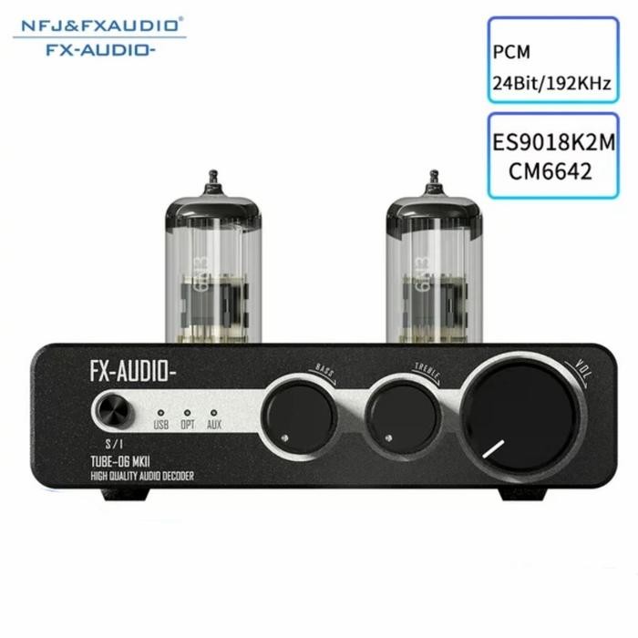 Fx-Audio Tube-06 Mk Ii Tube Preamplifier 6N3 Es9018K2M Cm6642 24/192