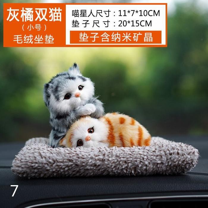 Arang Bambu Mobil Arang Bambu Kucing Kecil Pajangan Mobil Terlaris