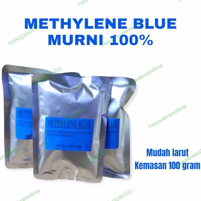 METHYLENE BLUE BUBUK / METHYLENE BLUE BUBUK /100GRAM/ OBAT BIRU IKAN ORI