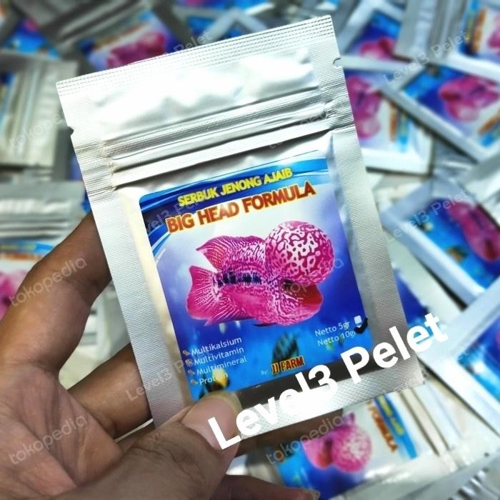 SERBUK JENONG AJAIB IKAN LOUHAN BUBUK HORMON BREEDING MULTIVITAMIN DLL