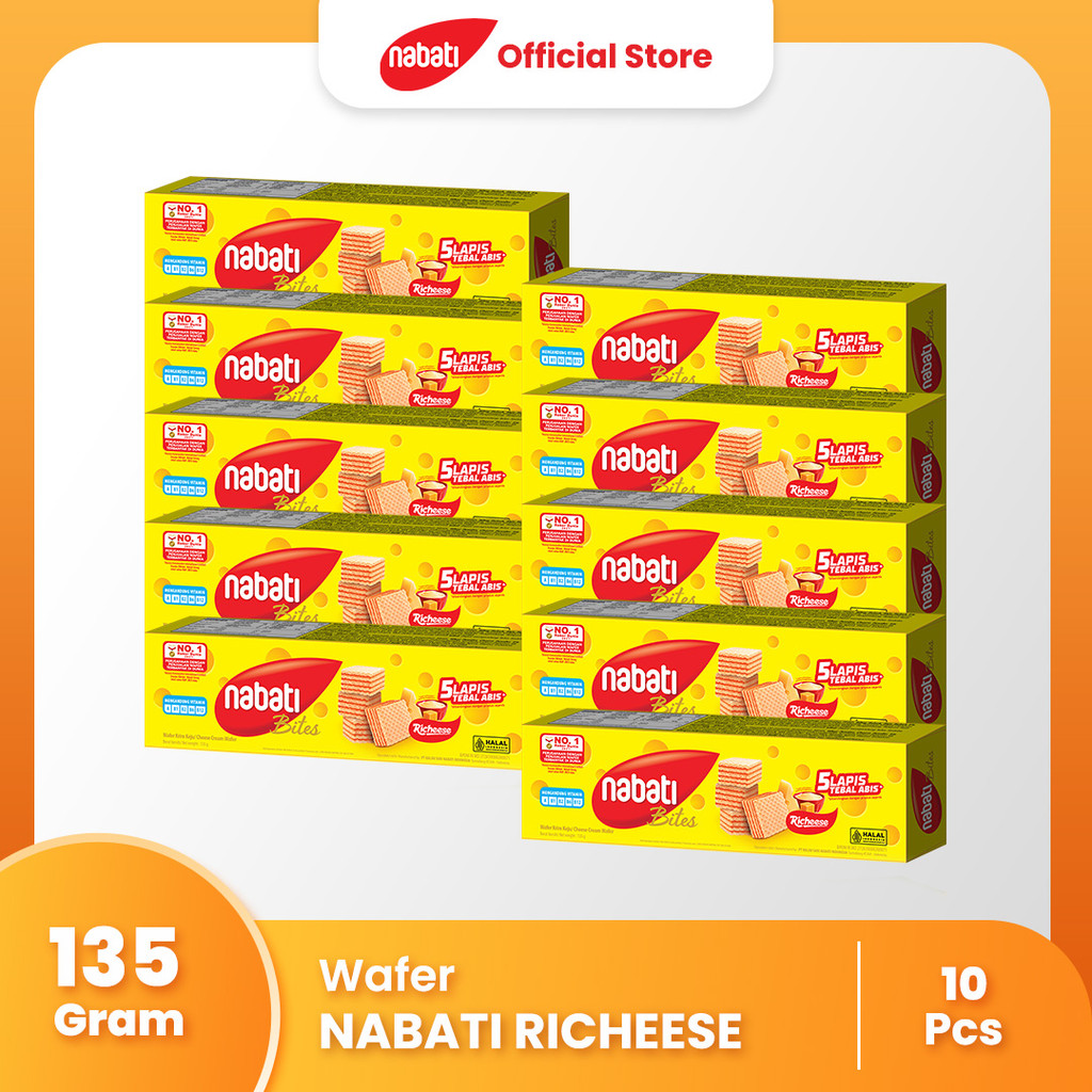 

NABATI RICHEESE 135g (PAKET ISI 10)