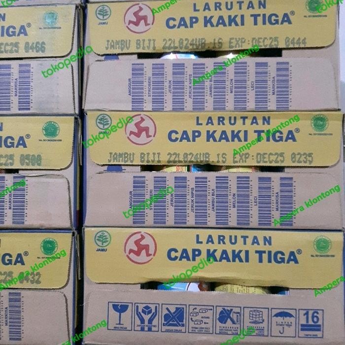 

Tjia Wu - Larutan Cap Kaki Tiga Kaleng Rasa Jambu/Leci 1 Dus (24 Kaleng)
