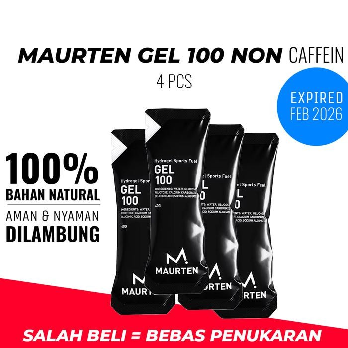 

Tjia Wu - Maurten Gel 100 Non Caffein 4 Pcs Natural Hydrogel Gel Pelari Olahraga Lari