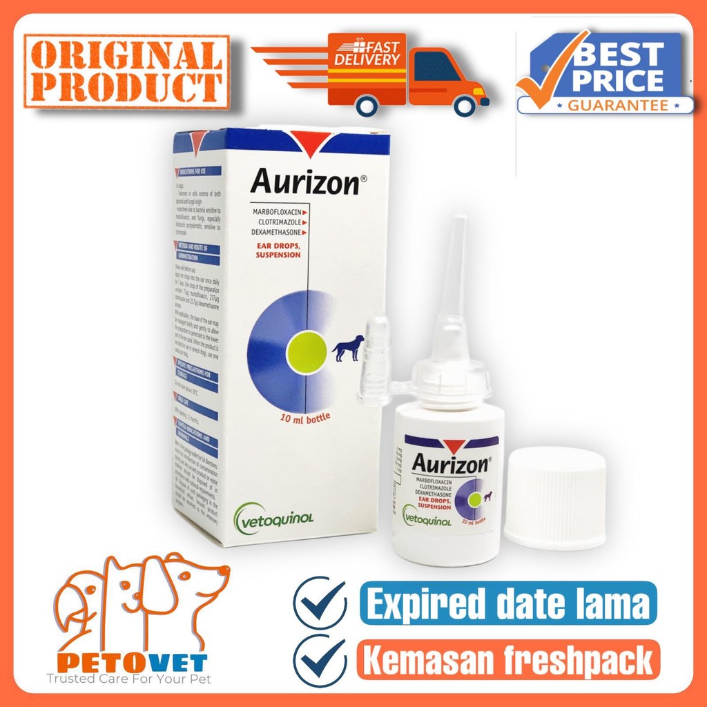 AURIZON 10ML EAR DROP OBAT TETES TELINGA ANJING