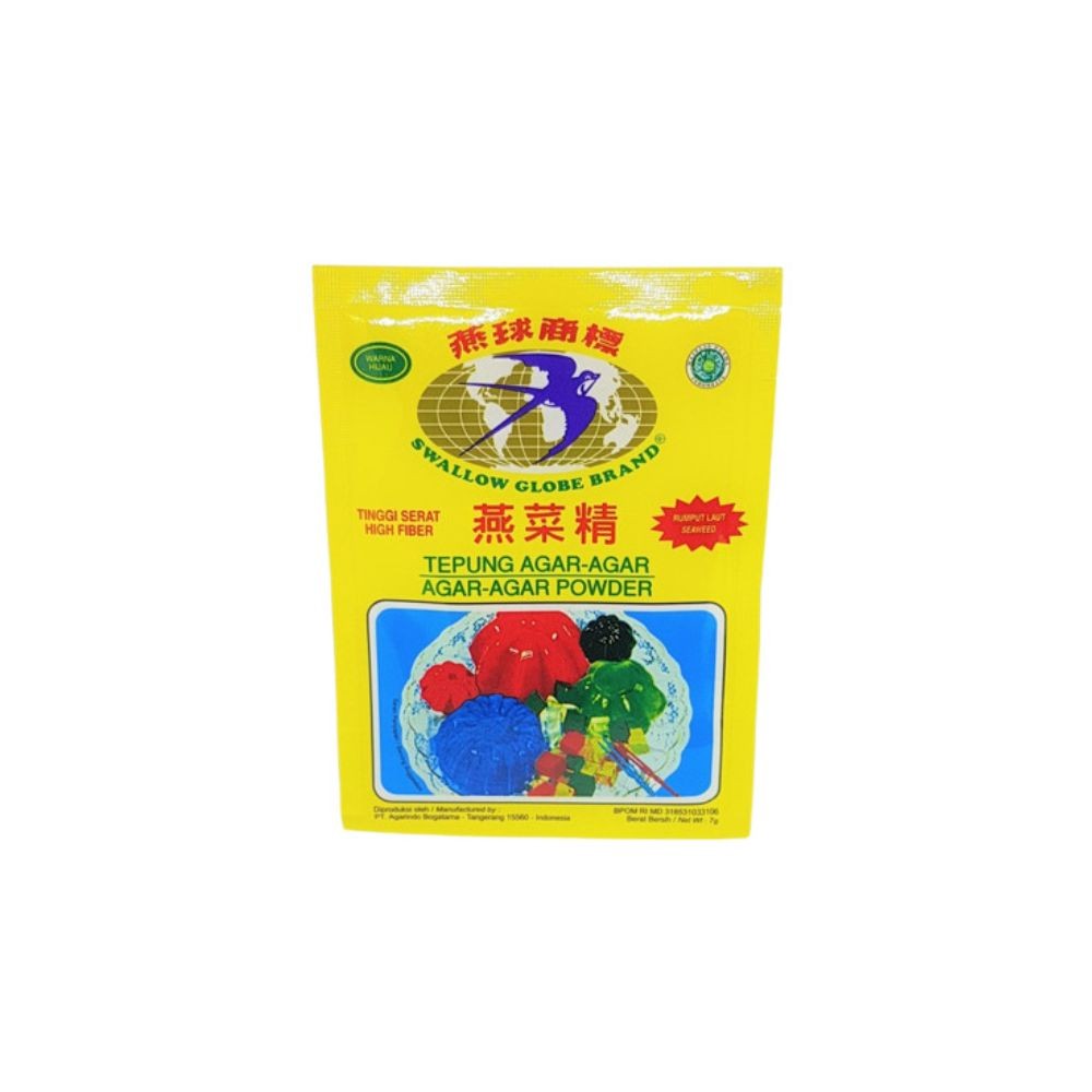 

Double Swallow Agar Agar Powder Hijau 7 gram