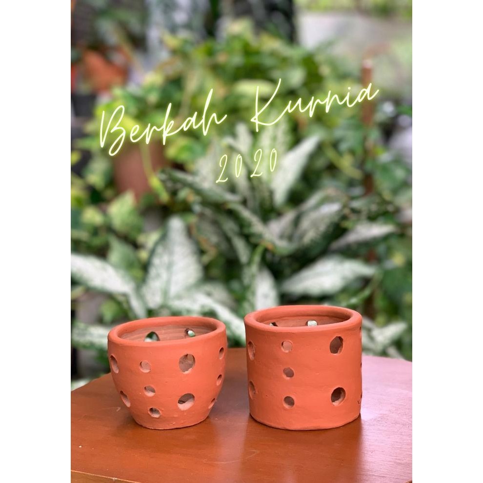 Pot Teracotta Anggrek Mini Pot Tanah Liat Anggrek Mini Pot Gerabah Ang Kode 301