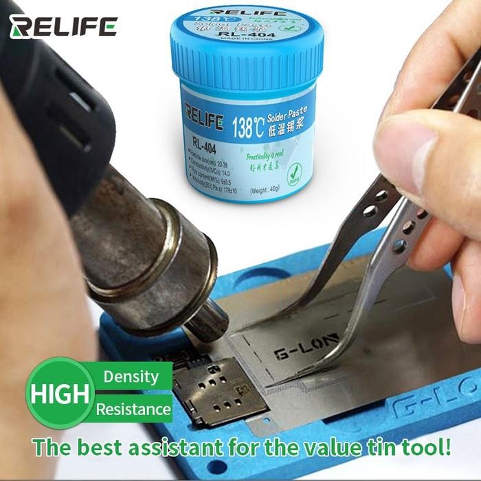 [Dekko Tools] Timah Pasta Cair / Solder Pasta Relife Rl-404 138C Low Temperatur