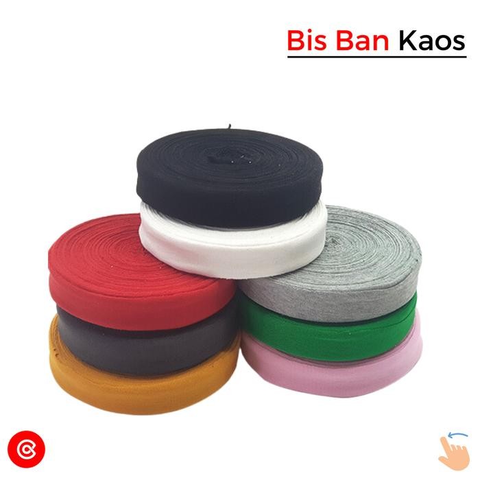 Bisban Katun Cottongram Bias Tape untuk Kaos Meteran