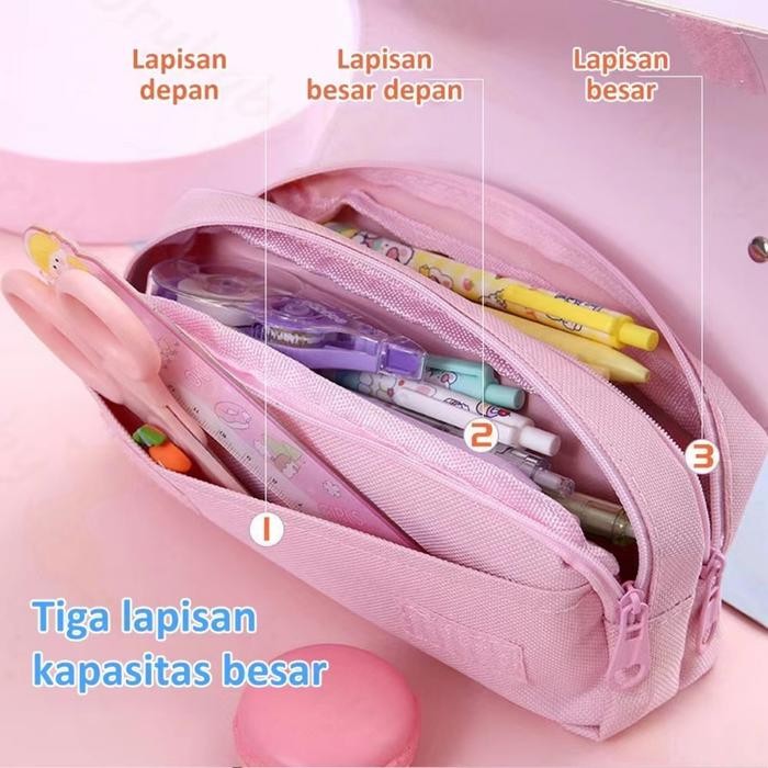 

TEMPAT PENSIL SQUISHY CUTE BEAR TAS PENSIL MULTIFUNGSI DEKOMPRESI KOTAK PENSIL LUCU BESAR UNIK