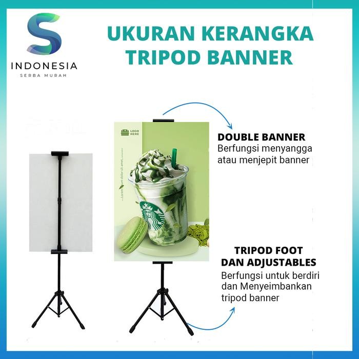 

Tripod Banner 2 Sisi - 2 Meter [ Importir ] Standing Banner Terlaris
