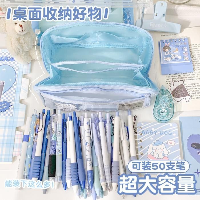 

TEMPAT PENSIL JUMBO WARNA PASTEL AESTHETIC 180 DERAJAT ZIPPER PC0207