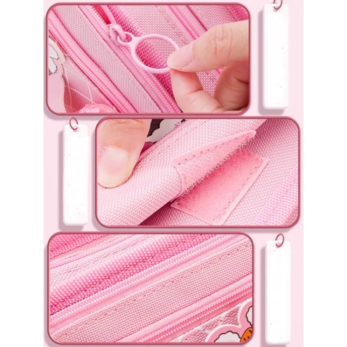 

OPIOBAGS KOREAN PEN PENCIL CASE LUCKY GIRLS TEMPAT PENSIL SIMPEL DCW80