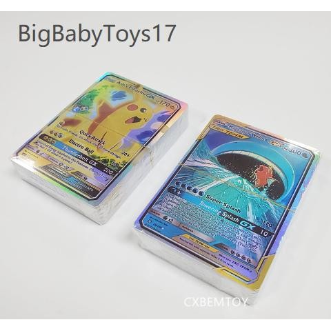 Playful Minds - Kartu Pokemon Flash Gx Realpict Untuk Hadiah Anak Koleksi 100/50/10Pcs