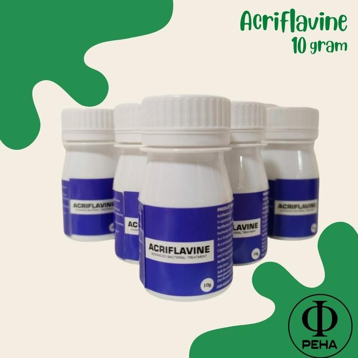 ACRIFLAVINE BUBUK 10 GRAM - OBAT IKAN ACRIFLAVINE OBAT JAMUR BAKTERI