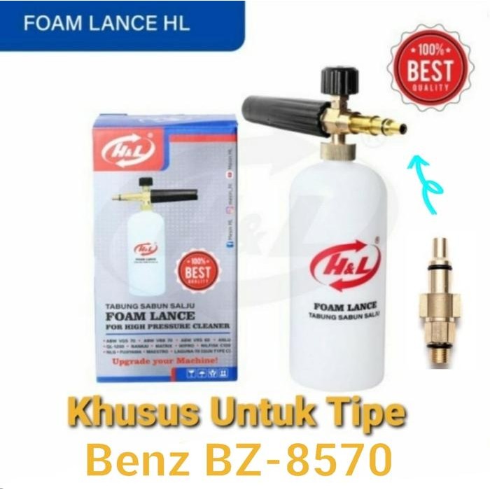 Foam Lance untuk Benz BZ 8570 Tabung Sabun Snow Wash Salju H&L