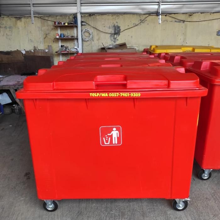 TEMPAT SAMPAH BESAR-BAK SAMPAH BESAR-TONG SAMPAH BESAR VOLUME 660 LITE