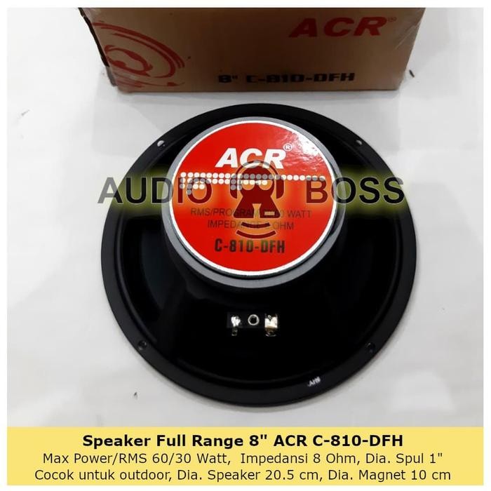 Speaker Full Range 8 inch ACR C 810-DFH / Full Range 8" ACR C 810-DFH