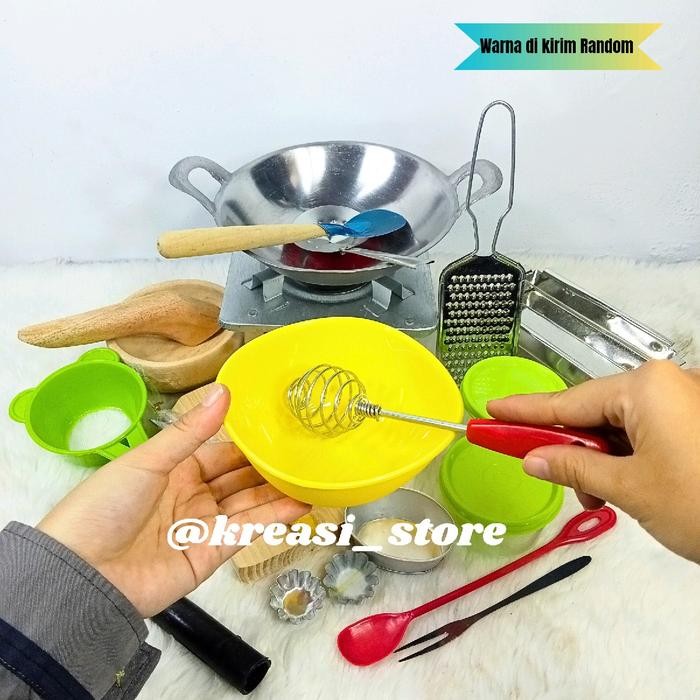 Kompor Spirtus Mini Paket Camping (Paket Spirtus Kotak 4) Miniatur Peralatan Masak Anak Kompor