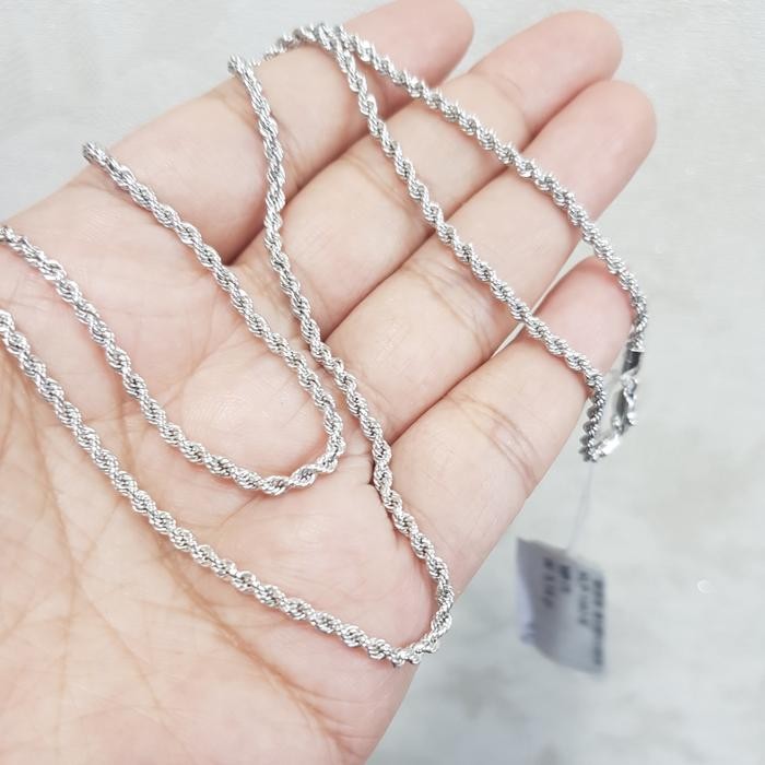 PREMIUM KALUNG EMAS TAMBANG PANJANG PUTIH