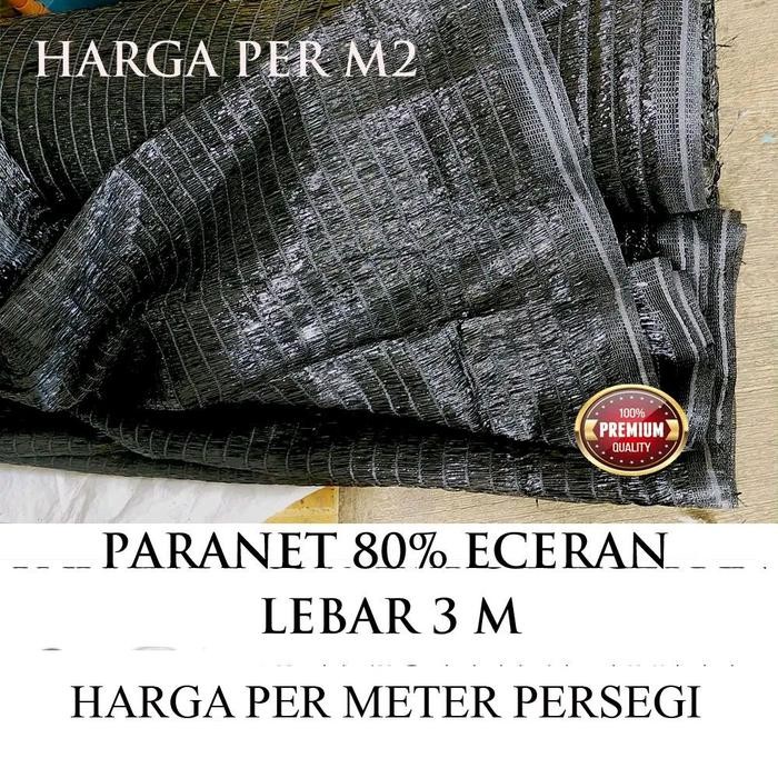 PREMIUM Paranet 80% Meteran / Shading net Agronet / jaring tanaman meteran