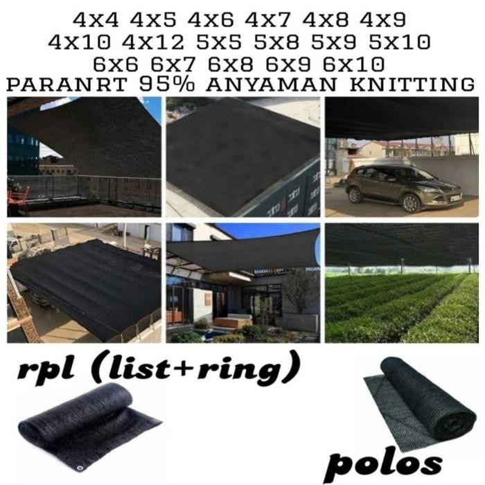 PREMIUM PARANET 3x6 4x5 4x6 4x8 5x7 6x7 6x8 dll BAHAN ORIGINAL HDPE 95%