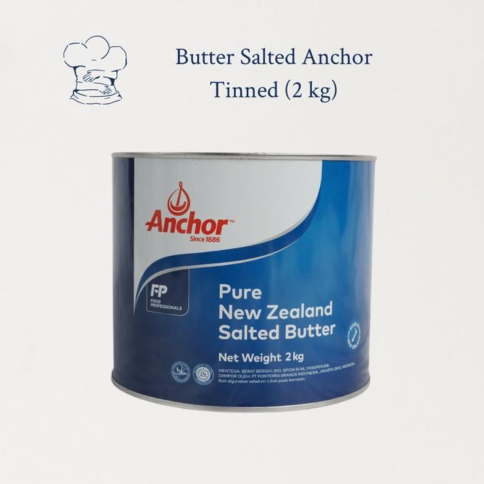 

Anchor Butter Salted 2Kg Mentega Asin Premium dari New Zealand (Anchor Tinned Salted Butter)