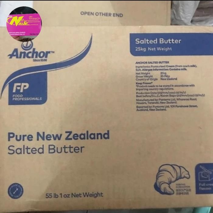 

butter anchor salted 1 kg khusus grab dan gojek