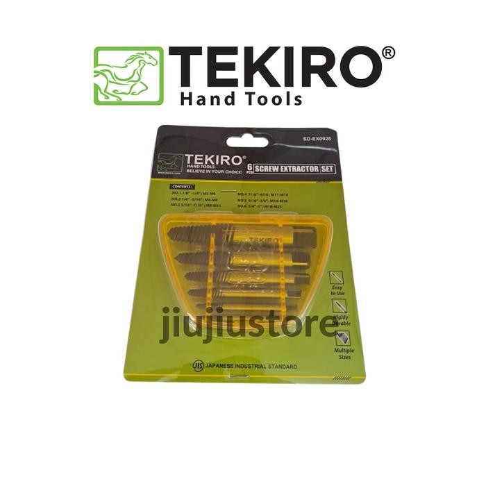 Promo Terbatas Screw Extractor Tekiro Tap Balik Tekiro Mata Bor PembukaBautPatah Aman
