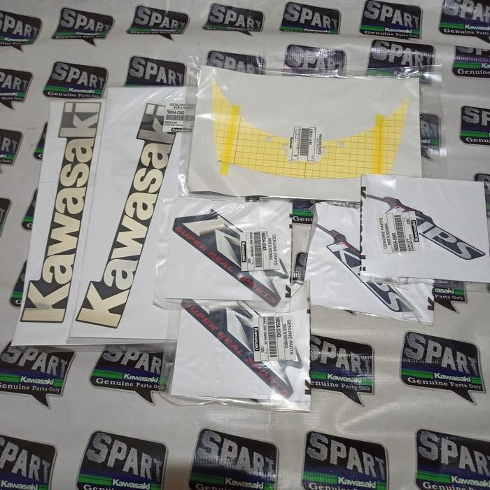 Stiker setiker striping stripping Ninja rr old Biru Navy Original