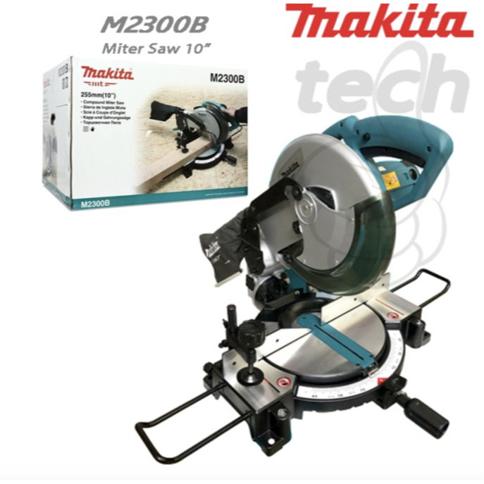 Makita M2300B Mesin Gergaji 10 Inch Potong Kayu Duduk Aluminium Miter Saw M 2300 B