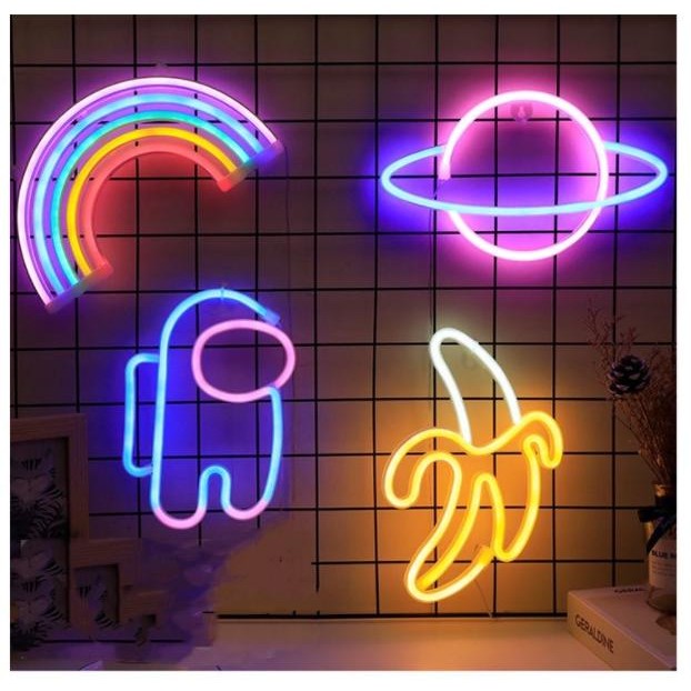 usb & batrelove neon light / neon lamp / neon light / lampu flaming