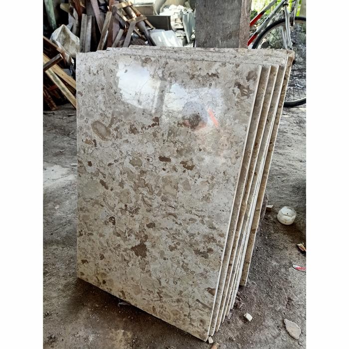 PREMIUM Lembaran Lantai Marmer Putih Full Trotol Tulungagung
