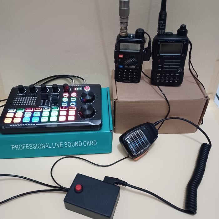 PTT BOX SOUNDCARD V8 RADIO CINA HT