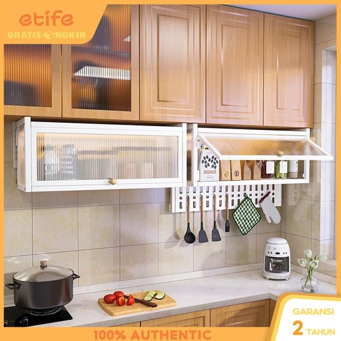 PREMIUM E-TIFE Lemari Dapur Gantung Lemari Dinding Dapur Rak Gantung Dapur Kabinet Dapur Atas Rak