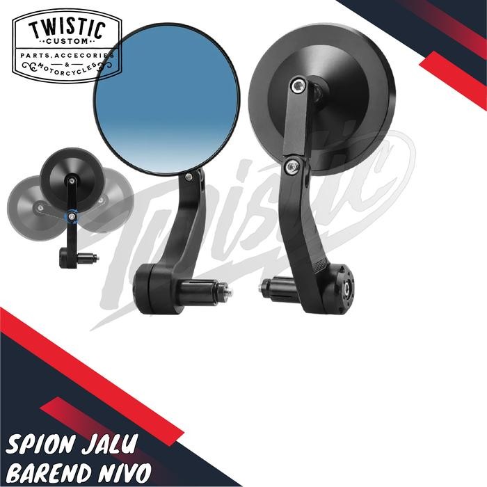 Spion Jalu Bar End Barend Bulat Nivo Motor W175 W250 Xsr 155 Benelli Pe 250 Benda V252 C Morbius 250