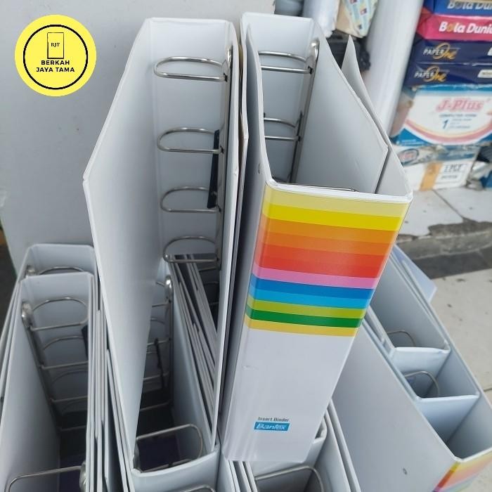 

BANTEX INSERT RING BINDER 4 RING 65MM A4 WHITE KODE 156