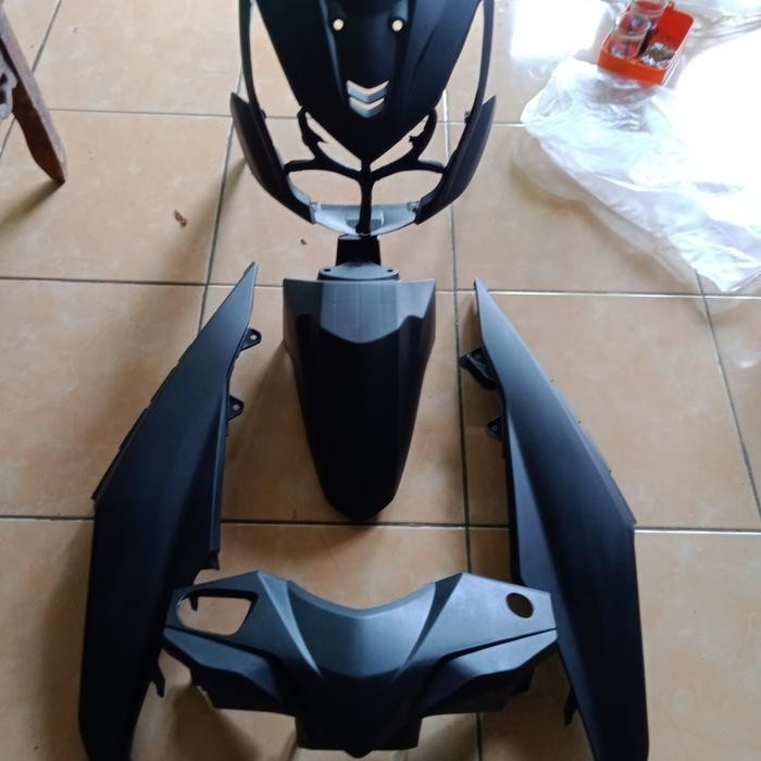 Cover Body Alus Beat Fi 2014 2015 Hitam Doff