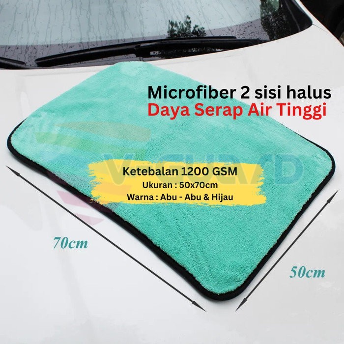 Microfiber Drying Towel 1200 GSM Lap Pengering Mobil TEBAL
