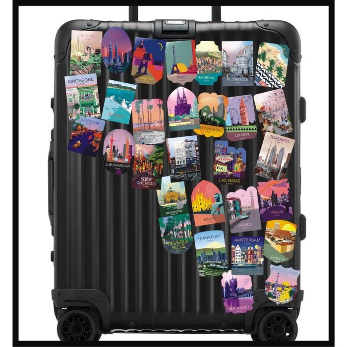 

COUNTRY STICKER LUGGAGE / TRAVEL STICKER / STICKER KOPER / VACATION / VACATION STICKER