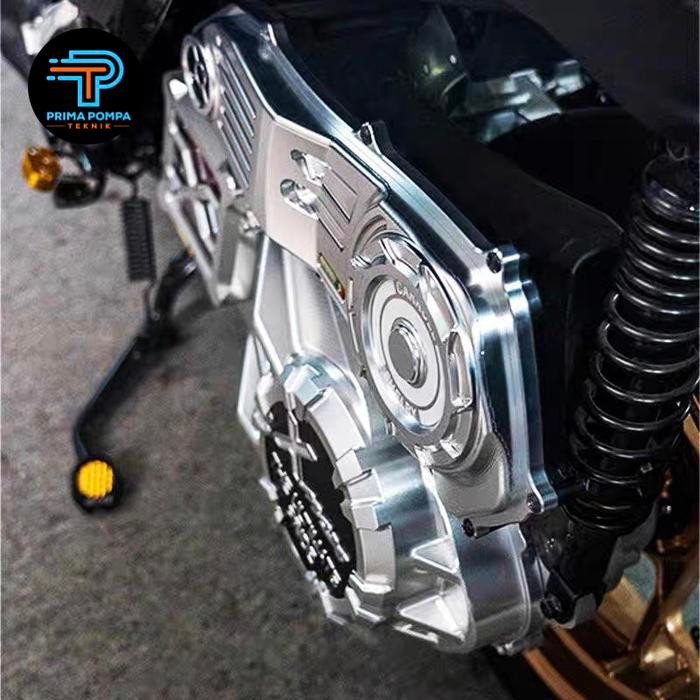 Cover bak CVT xmax 250 Cnc billet Tutup cvt billet xmax tutup cvt cnc xmax Cover filter xmax cnc