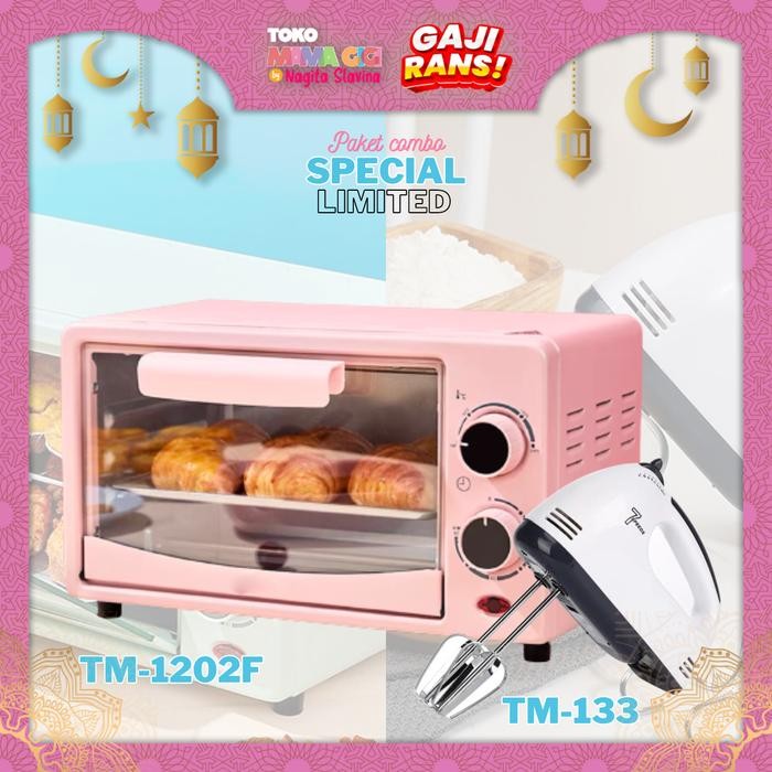 [EXCLUSIVE TOKO MAMA GIGI X TUUMYY INDONESIA] PAKET COMBO SPESIAL RAMADHAN OVEN LISTRIK TUUMYY 12L