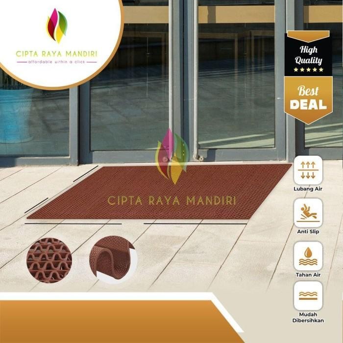 Keset PVC Anti Slip S Type Tebal 6mm 60 x 120cm / Keset JARING 60x120