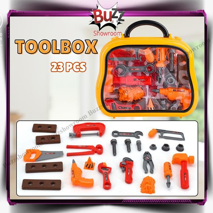 ToolBox Tools set toys mainan alat perkakas obeng Engineering Tool Box