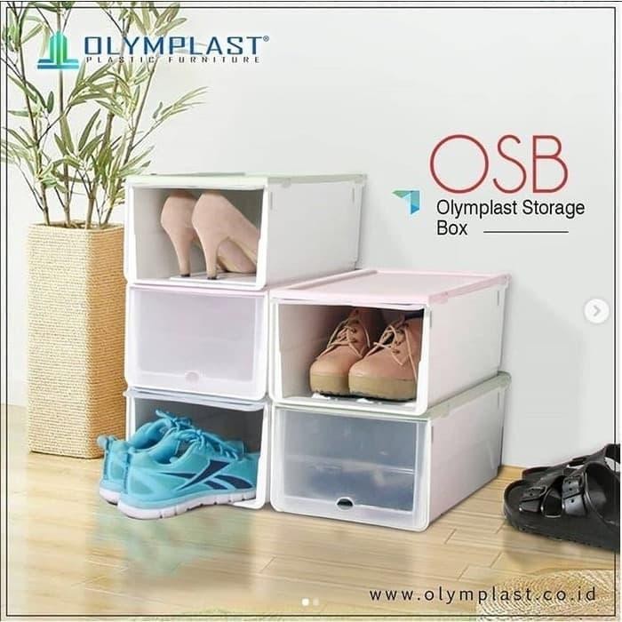 Olymplast Kotak Sepatu Sandal Storage Box OSB Container Box Plastik