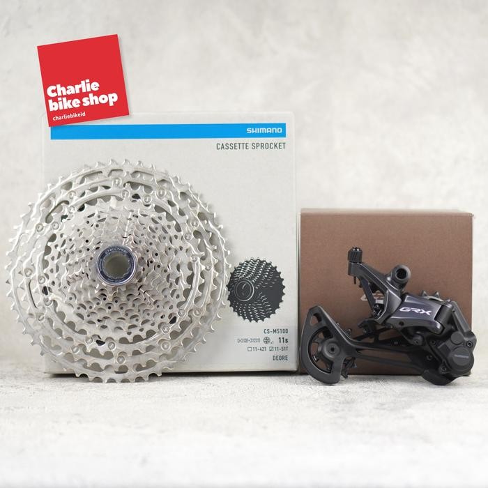 BUNDLING NANJAK EDITION RD GRX RD-RX822 SGS Cassette Sprocket CS-M5100 11-51T & Rantai Shimano