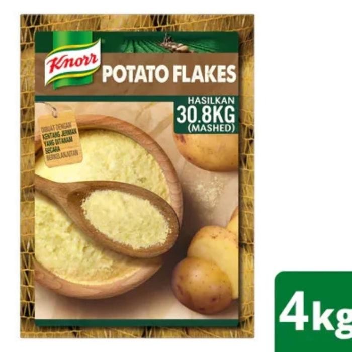 

KNORR MASHED POTATO FLAKE KEMASAN KOTAK 4KG,TEPUNG KENTANH ENAK & SIMP
