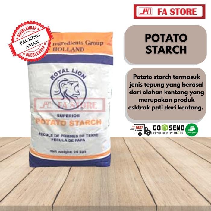 

Tepung Pati Kentang / Potato Starch / Termurah 25 kg