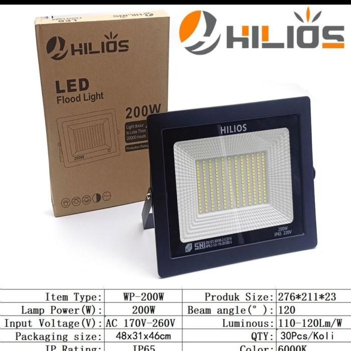 PREMIUM hilios lampu sorot tembak led 10 20 30 50 100 200 watt jalan taman