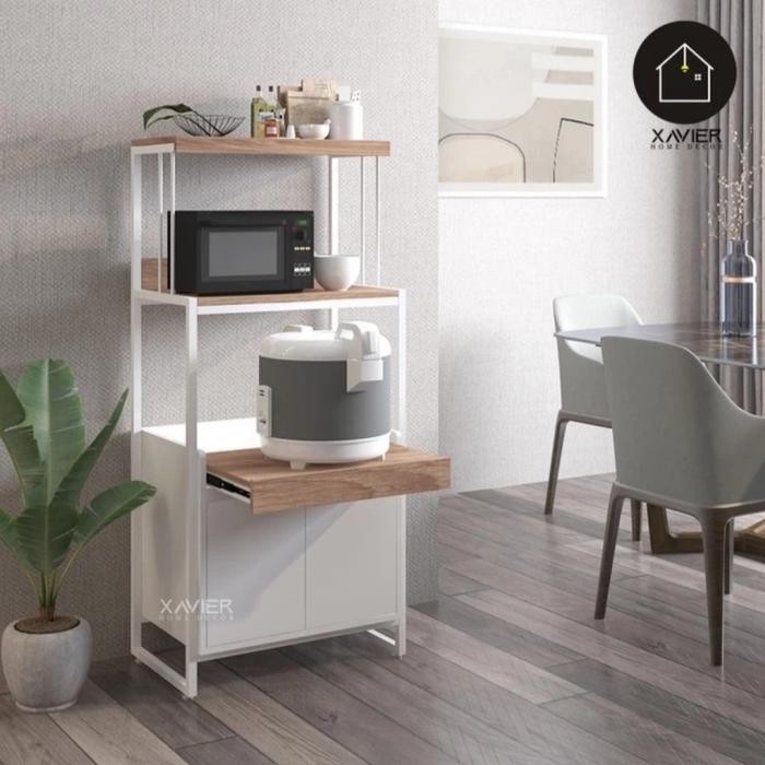 PREMIUM Lemari Dapur Serbaguna Kithenset Rak Dapur Buffet Siantano